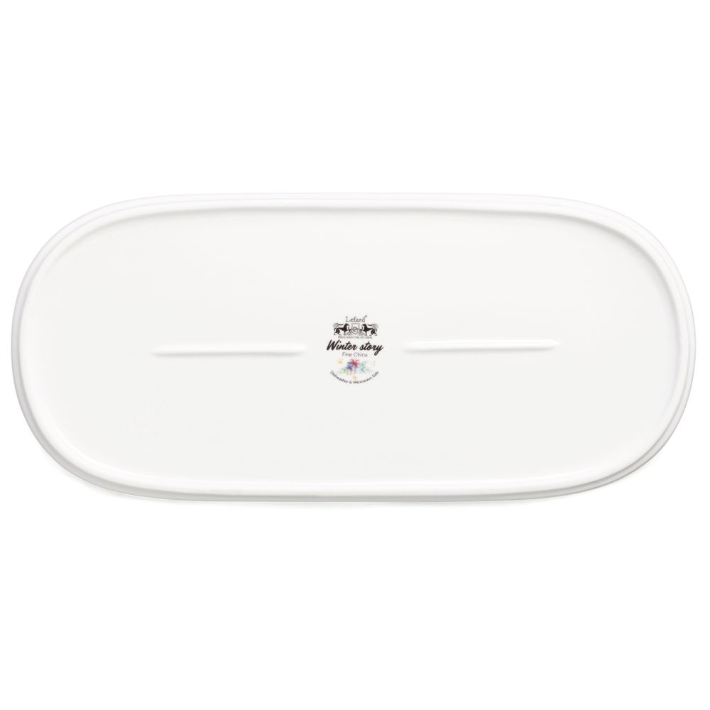 БЛЮДО ОВАЛЬНОЕ LEFARD "WINTER STORY" 34*14,5 СМ (КОР=12ШТ.)
