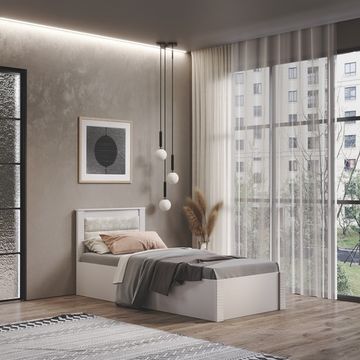 Кровать Монако КР-17 кашемир 0,9