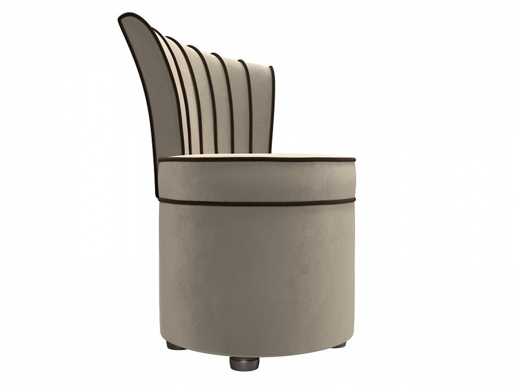 Пуф Ирис, Бежевый, Микровельвет, 29287