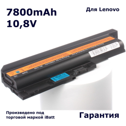 Усиленный аккумулятор iBatt 7800mAh для ноутбуков Lenovo ThinkPad R60, R61, T60, T61