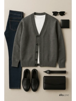 Кардиган UNISEX вязаный оверсайз на пуговицах