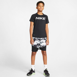 Футболка для мальчика теннисная Nike Pro SS FTTD Top - черный