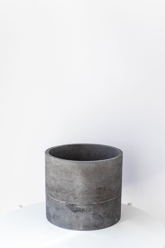 Кашпо Цилиндр 21 темно-серый