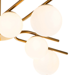 Светильник на штанге 8x40Вт G9, металл/стекло, бронза