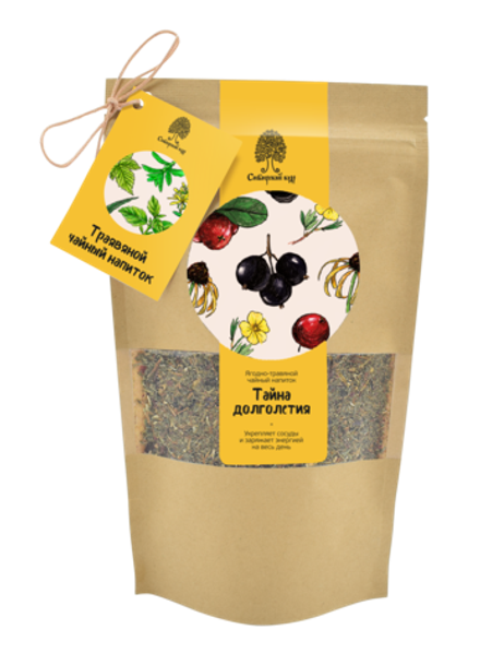 Чайный напиток травяной «Тайна долголетия» / CraftTea / 50 г / Сибирский кедр