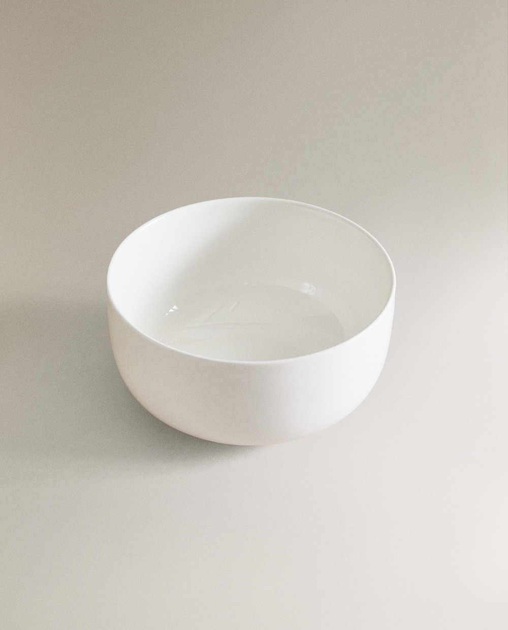 Zara Home миска из костяного фарфора, цвет белый, 15.1 см