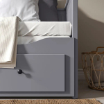 Кушетка с 3 ящиками - IKEA HEMNES/ХЕМНЭС ИКЕА, 83х209х89 см, серый
