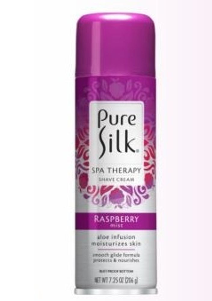 Pure Silk Крем-пена для бритья Raspberry Mist, Малиновая дымка, 206 гр