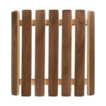 33336 АБАЖУР для светильника угловой 29,5*27,5*6 СМ, ПЛОСКИЙ, ОБОЖЖЕННАЯ ЛИПА (1) "БАННЫЕ ШТУЧКИ"