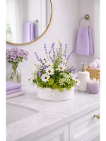 Искусственные цветы для интерьера в кашпо