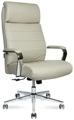 Кресло офисное Atlant бежевая экокожа