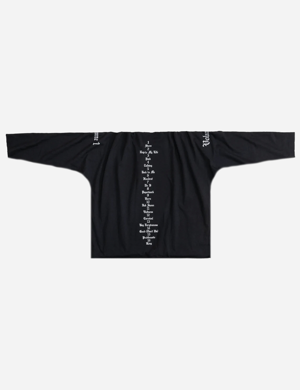 YZY x Gosha Rubchinskiy Vultures Long Black (YZY-FW24-001)