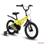 Велосипед 16" MAXISCOO Cosmic Стандарт, желтый матовый (2024)