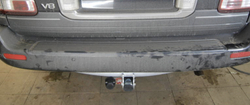 Фаркоп оцинкованный Galia T050C для Toyota Land Cruiser 100 1998-2008, Lexus LX470 1998-2008(паспорт и сертификат в комплекте)(без электрики)