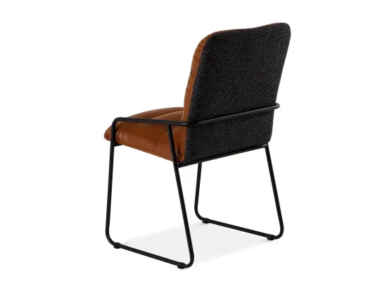 Cтул Brown Soft металлический коричневая экокожа