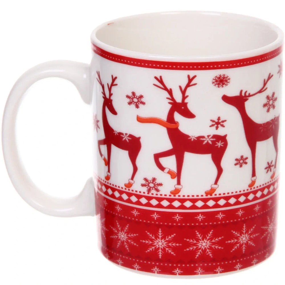 Кружка керамическая 350мл «Символы праздника», микс рисунков