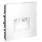 Розетка телевизионная встраиваемая VOLTUM S70 TV+RJ45 кат. 6, (белый матовый) vls060702