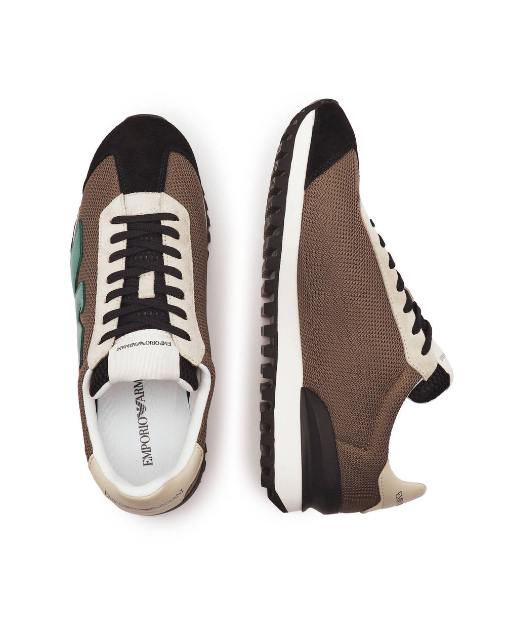 кроссовки Emporio Armani - коричневый(X4X583 XN647)