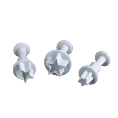 Набор плунжеров кондитерских Доляна «Звездочка», 3 шт: d=1,1 см, d=8 мм, d=5 мм