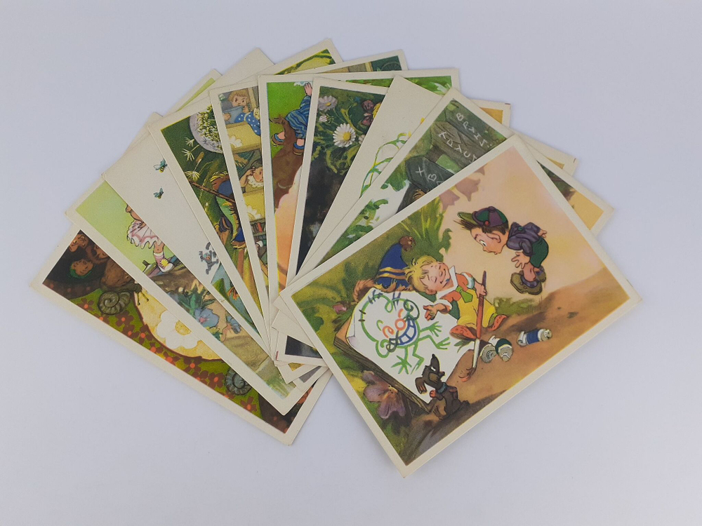Незнайка (Приключения Незнайки и его друзей): Комплект из 10 открыток