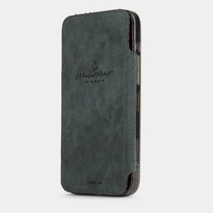 Чехол Benoit для iPhone 13 Pro из кожи питона, темно-коричневого цвета