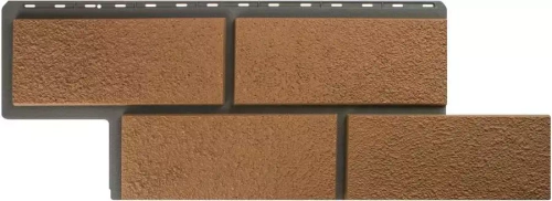 Фасадная панель Камень Неаполитанский, Альта профиль, Персиковый