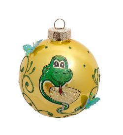 Элита НФШ-1621/1 Ел.украшение Шар «Змея с рюмкой» 65 мм