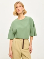 Футболка удлиненная с разрезами оверсайз