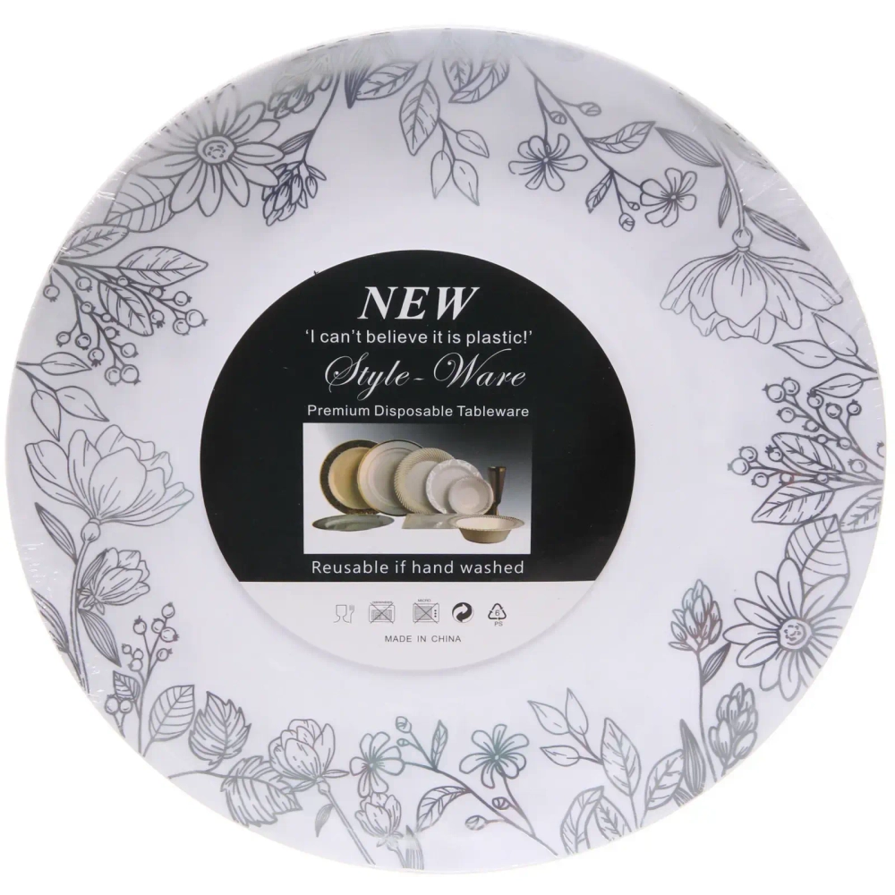 Тарелка 26см «DOLCE VITA» в наборе 3шт, цветы