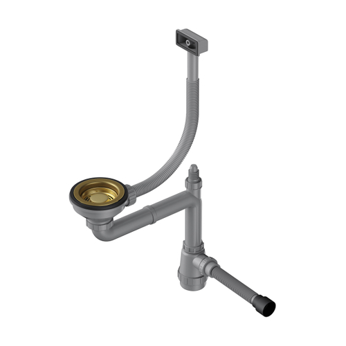 Арматура для одночашевых моек со скрытым прямоугольным переливом Omoikiri WK-1-S-AB022