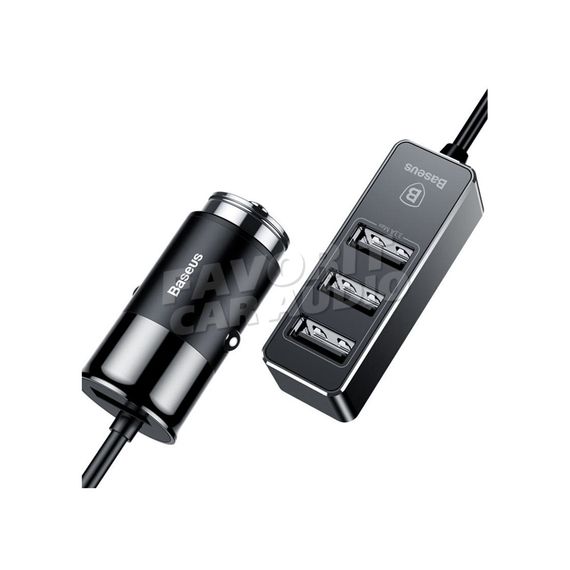 АЗУ 4USB Baseus Enjoy 5500mA металл, серый