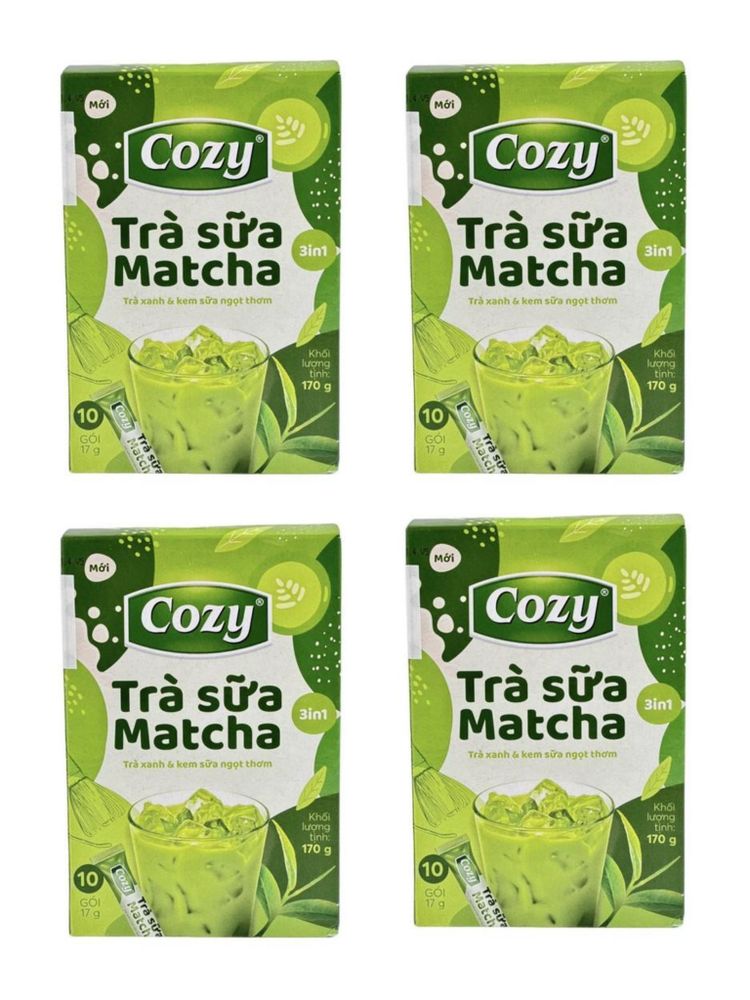 Чай Матча Латте Cozy Matcha latte 10 стиков x 4 упак