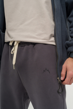 Брюки трикотажные KUL'TURA "Fleece 400GR" Темно-серый