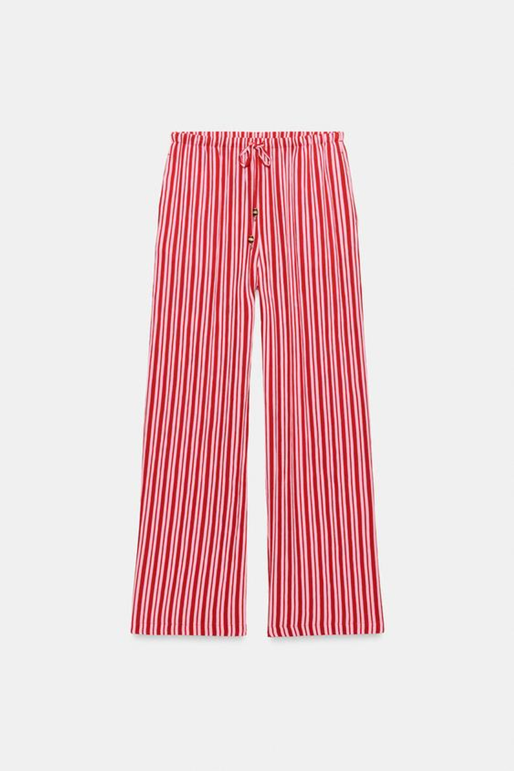 ZARA ШИРОКИЕ БРЮКИ В ПОЛОСКУ, РАЗНОЦВЕТНЫЙ
