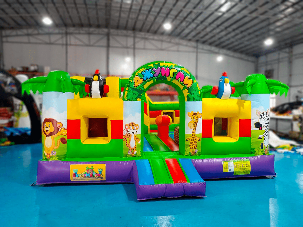 Коммерческий надувной батут "Сафари-джунгли ЭКСТРА", 5*5*2,5 м