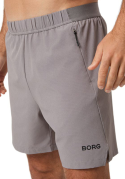 Мужские теннисные шорты Bjorn Borg Zip - матовый никель