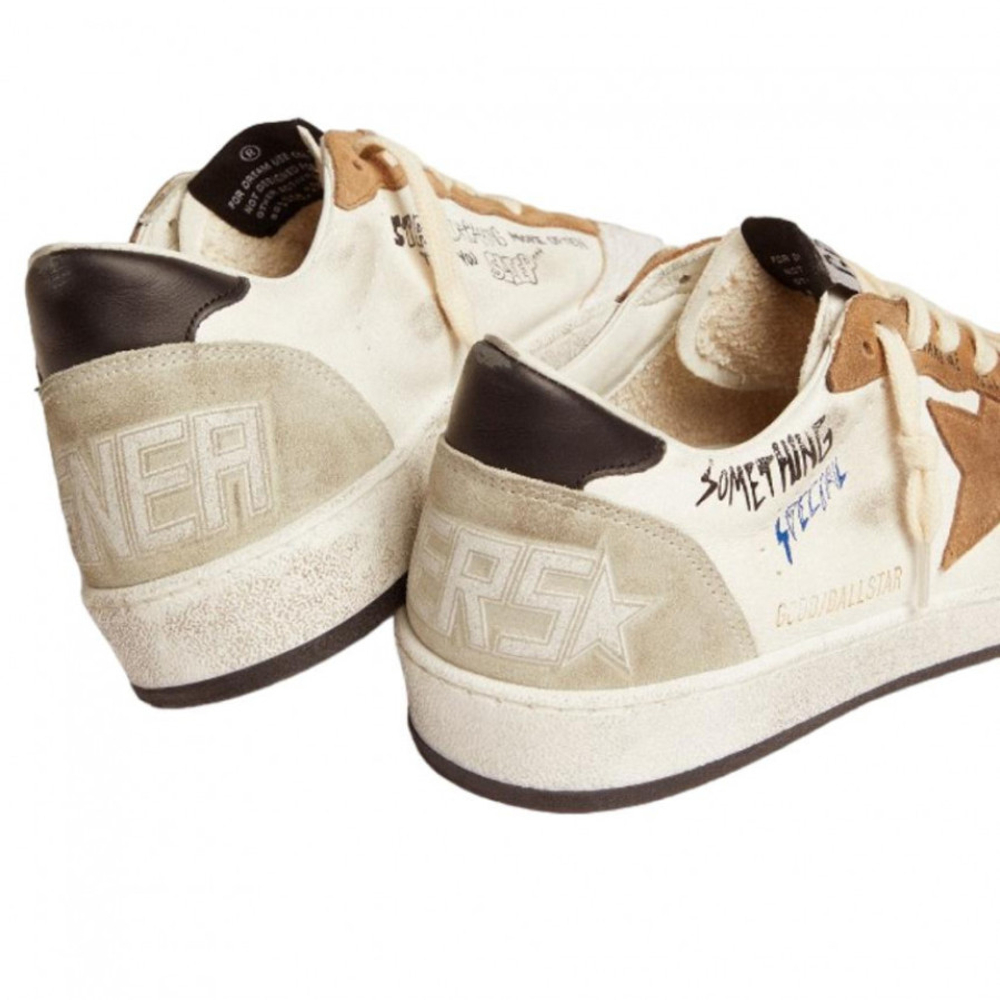Мужские Golden Goose Ball Star Something Specia with Brown Star and Black Heel Tab