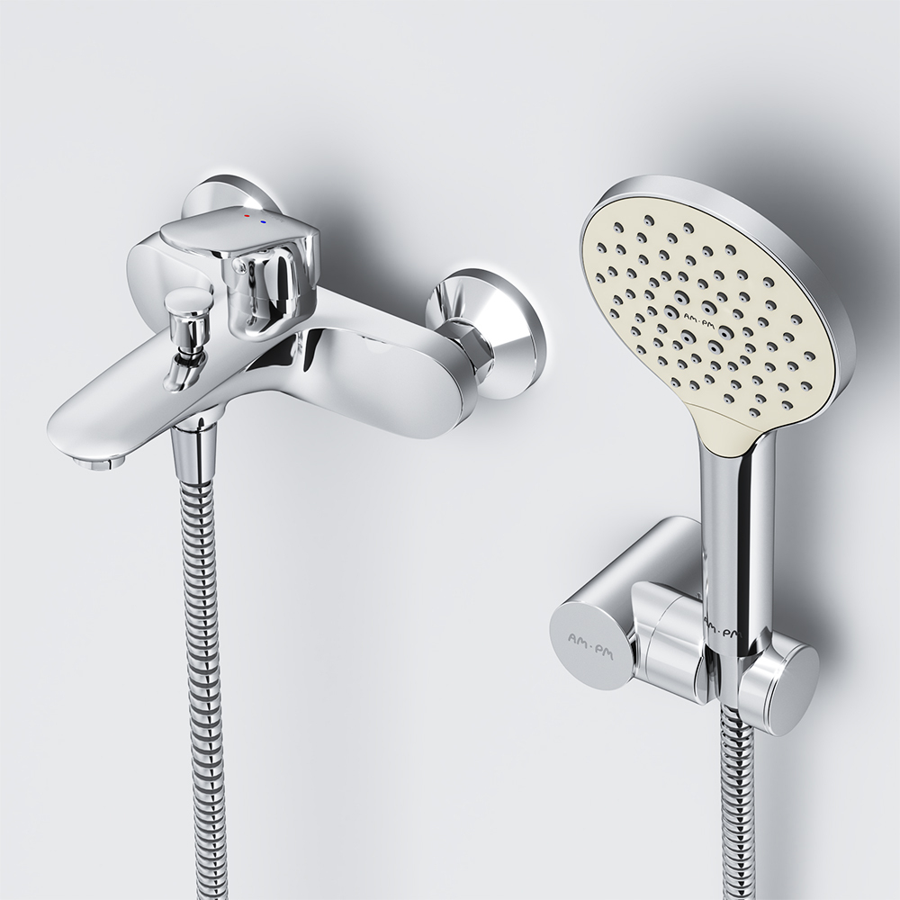 Смеситель для ванны и душа с душевым набором AM.PM Like F8015000