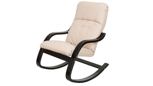 Кресло -качалка Эйр арт.М189-МТ002 (2 уп. каркас венге 1уп., сиденье миндаль 1 уп.)