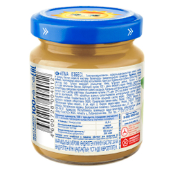 Пюре Бабушкино Лукошко Яблоко с 4 месяцев 100г