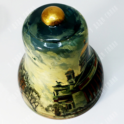 Матрешка-колокол из 6 частей. Храмы Санкт-Петербурга. Дерево, лак, ручная роспись. Россия, 2000-е гг