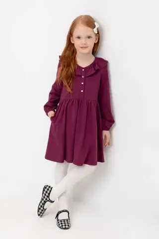платье  для девочки  КР 5896/насыщенная клюква к497