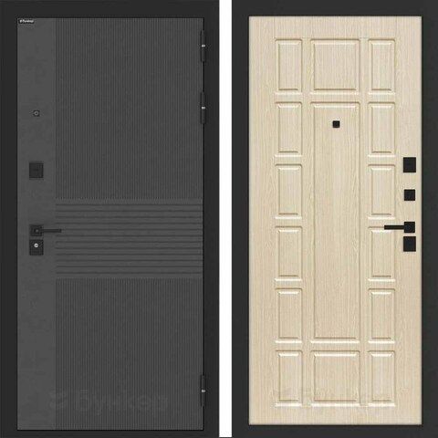 Входная металлическая дверь Бункер HIT Хит B-05/ ФЛ-244 Беленый дуб