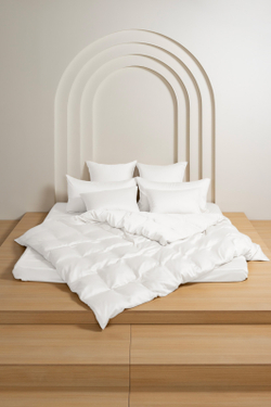 Простыня на резинке 160х200х40 German Grass Arctic White Brilliant белая