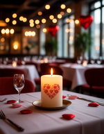 Трансфер переводной - декаль для свечей и гипса день святого валентина 012 А5