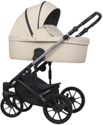 Детская коляска Riko Nano Thermo Ecco 3 в 1 с автокреслом Rant Cruise Black 03 Ivory beige (бежевый)