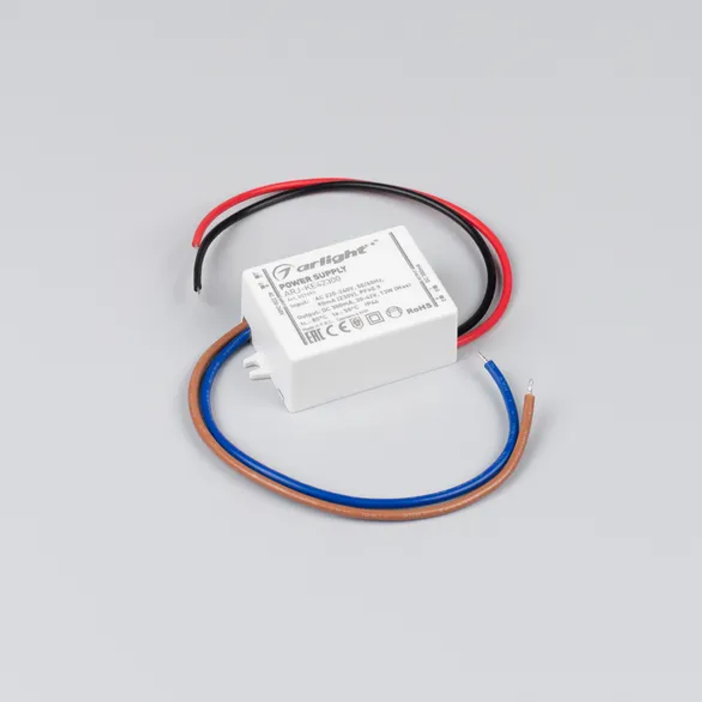 Блок питания ARJ-KE42300 (13W, 300mA, PFC) (Arlight, IP44 Пластик, 5 лет) 027593