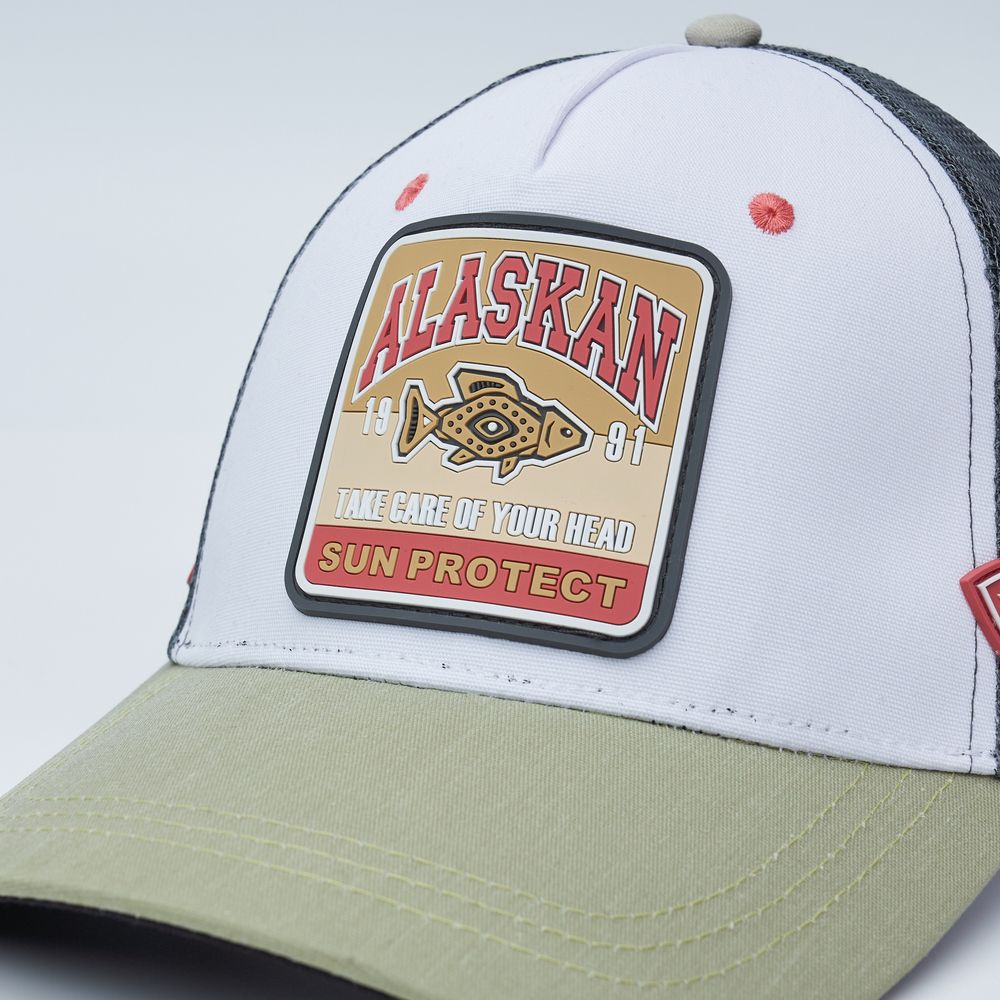 Кепка Alaskan Commodore Mesh с сеткой цвет белый/серый (ACCM)