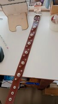 Ошейник №36 украшенный, обхват 51-64