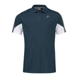 Мужское теннисное поло HEAD Club 22 Tech Polo Men - Dark Blue, White